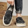 Men's Cloth Shoes 2024 Spring/Summer New Comfortable and Trendy One Feet Wearing Lazy Casual Sports Canvas Shoes
