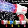 Bubble Gun - 40 Holes Bubble Machine Gun,  Upgraded, Bubble Blower with LED Lights, Summer Toys for Toddlers Kids Adults