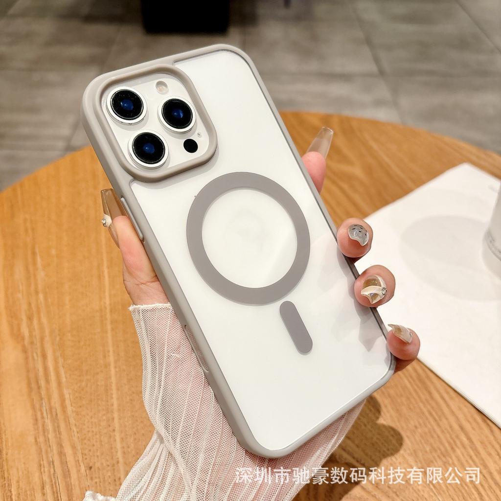 Ai camera button applies to iPhone16promax transparent magnetic mobile phone case Apple 16 acrylic anti-drop cover