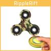 Colorful Plastic Fidget Spinner Kids Toy Yellow Cartoon Illustration
