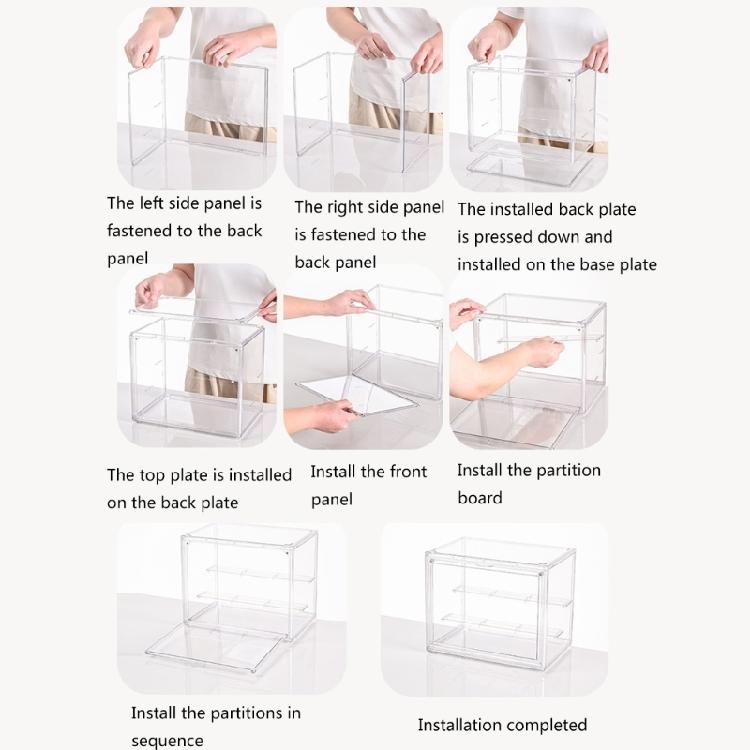 Clear Organizers Case for Toy Displays Dustproof Protective Cover Decorative Storage Box Ideal for Home Office Use
