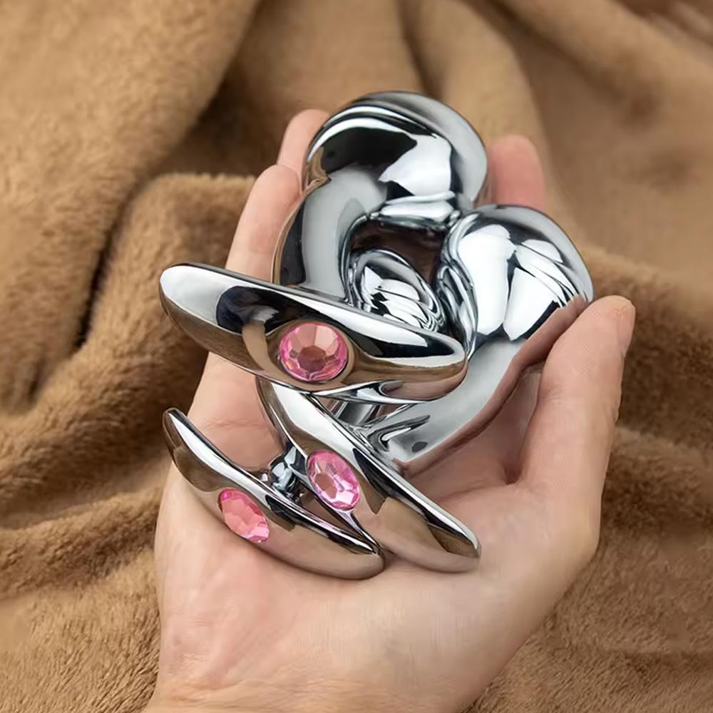 Metal Steel G-spot Anal Butt Plug Prostate Massager Probe Sex Toys for Men Women