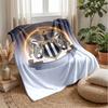 Coperta in Flanella con Stampa del Newcastle United Football, Coperta Morbida Calda Leggera per Divano Letto Campeggio