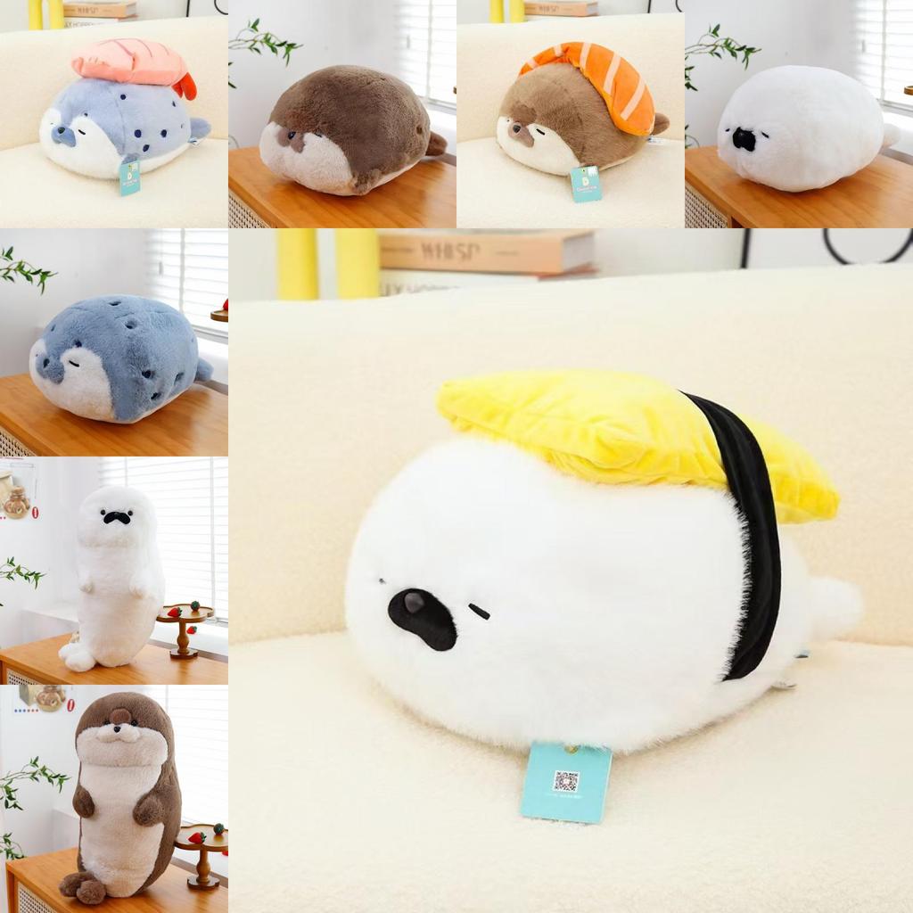 Plush Seal Toy Cartoon Soft Stuffed Animal For Office Nap Pillow Gift For Kids