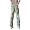 2023 Men's Hong Kong Style Letter Jeans - Trendy Hip-Hop High Street Fashion