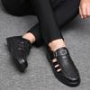 Fashion 38-46 Plus Size Business men's sandals Summer New Style Office dress party Black Brown adult Quality breathable leather shoes
