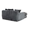 Modern rope sleeper sofa cloud sofa, 3 soft pillows, comfortable single-seat floor sofa