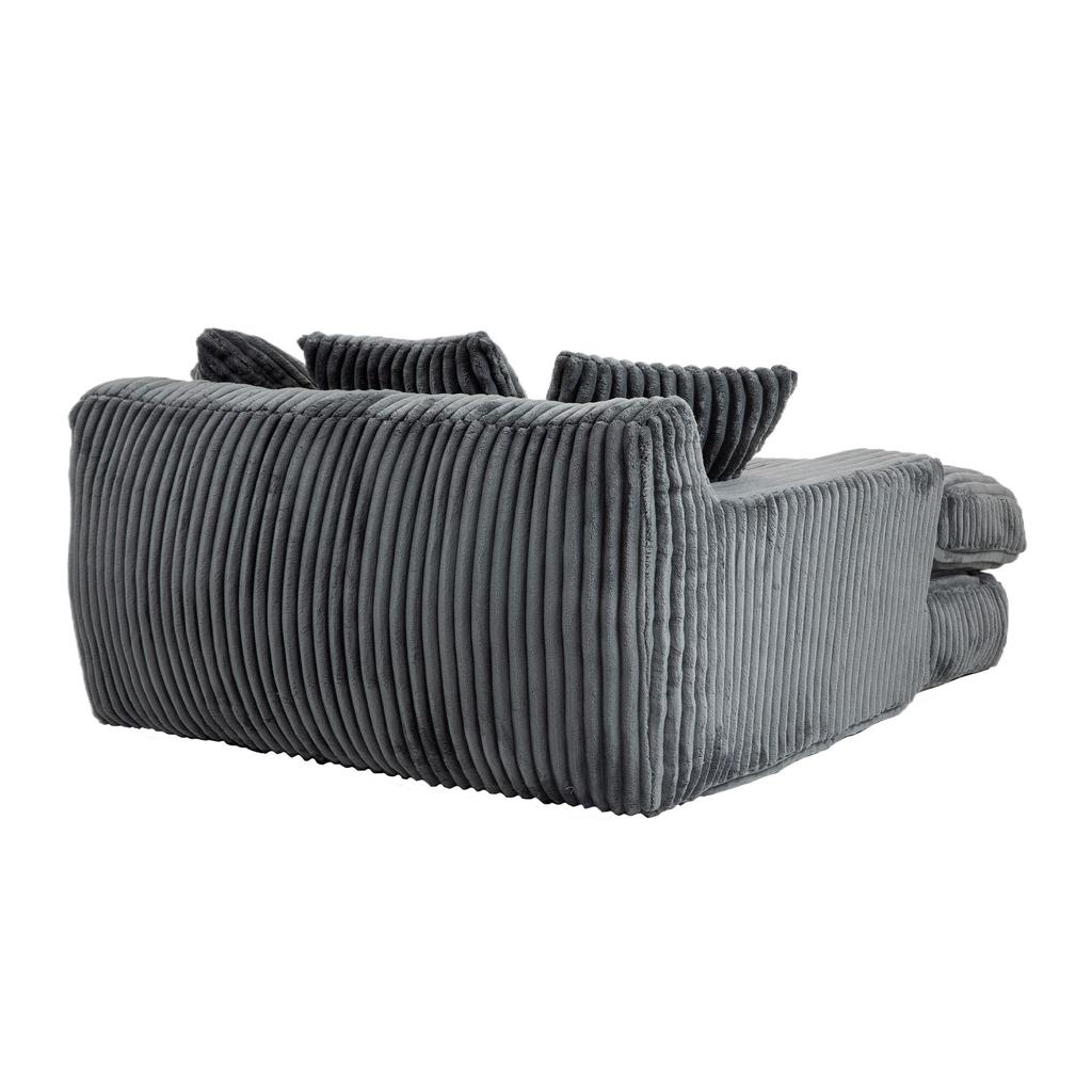 Modern rope sleeper sofa cloud sofa, 3 soft pillows, comfortable single-seat floor sofa