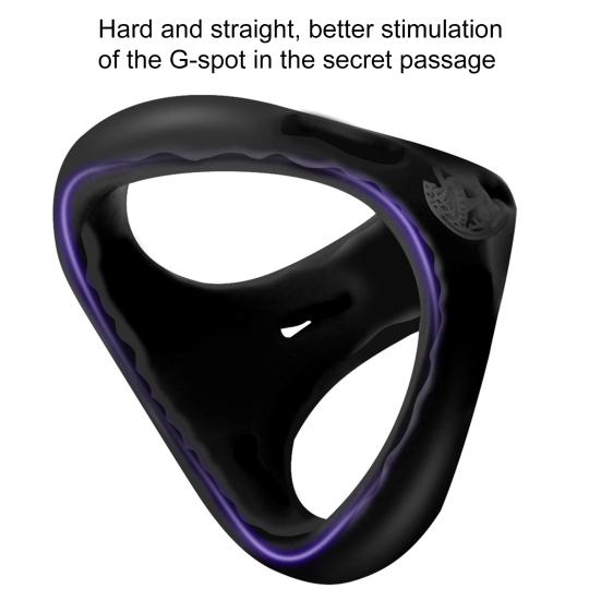 Penisring Ergonomisk høy elastisitet Ikke-vibrerende Gjenbrukbar Enkel å bruke Forbedre sexglede Myk silikonhane/penisring hanneforsyning