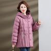 Ronghua Women's Hooded White Duck Down Winter Coat