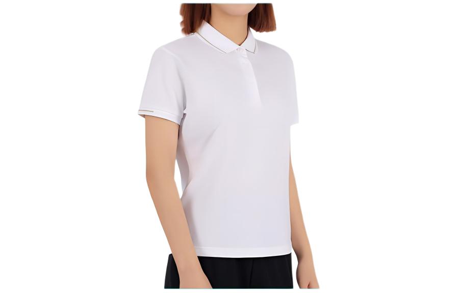 Li Ning Fitness Series Polo Shirt Women s Standard White APLT084-1 S