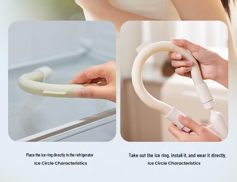 25-Year Ice Cooling Neck Fan: High-Speed, Strong Wind, Hands-Free for Outdoor Sports