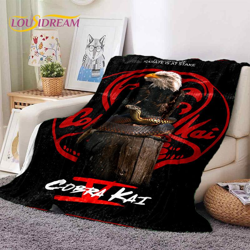 3D Cobra Kai Classics TV Amanda Karate Soft Flannel Blankets,Throw Blanket Comfortable Blanket for Picnic Beds Sofa Home Bedroom