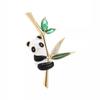 New Chinese Panda Brooch For Men And Women, High-End Anti-Light Bamboo Pin, Cute Creative Animal Corsage Clothes Decoration