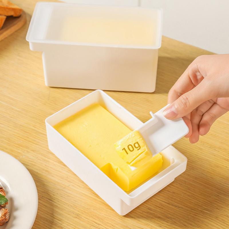 Mísa na máslo s víkem Krabička na uchování čerstvého másla s kráječem Stolní dóza na máslo pro uskladnění v lednici Home