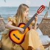 Classical Guitar, 780 mm, Wood Classical Guitar Starter Kit for Beginners, with Nylon Strings, Gig Bag, Strap, Tuner, Extra Strings, Picks, Capo,