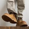 Martin boots new mid-top leather boots thick-soled heightening desert high-top casual rhubarb boots