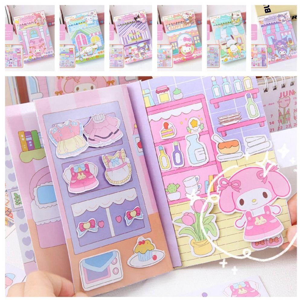 

Handmade KT Quiet Book Toys My Melody DIY Kuromi Busy Book My Melody DIY