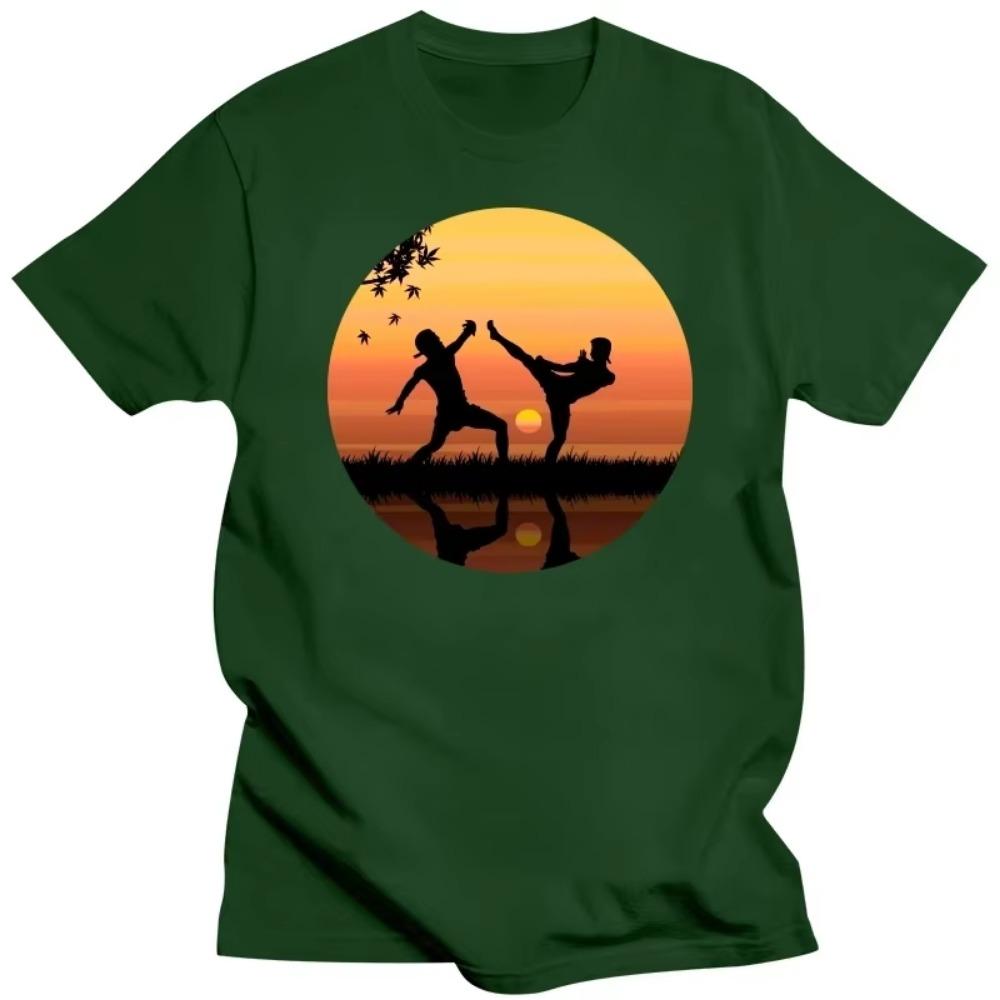 Fashion Muay Thai T Shirt for Men O-neck Short Sleeved Kickboxing Boxers Thailand Casual Tee Pre-shrunk Cotton Oversized T-Shirt