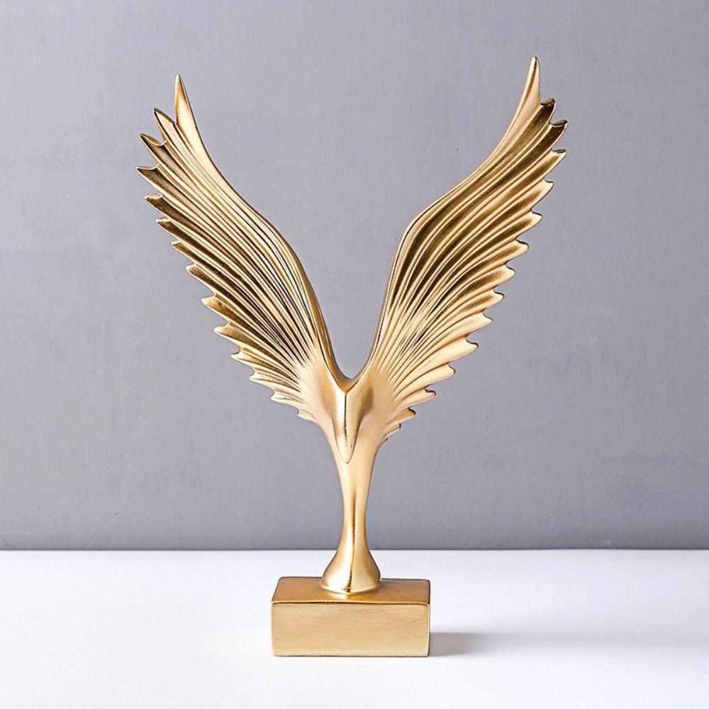 Gifts Bookcase Decoration Eagle  Ornaments Resin Crafts Animal Wings Statue Desktop Ornaments