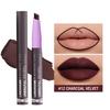 2 in 1 Matte Lipstick Crayons, Highly Pigmented Lip Liner Lipstick Pen, Long Lasting Moisturizing Lip Balm, Easy Glide on Formula