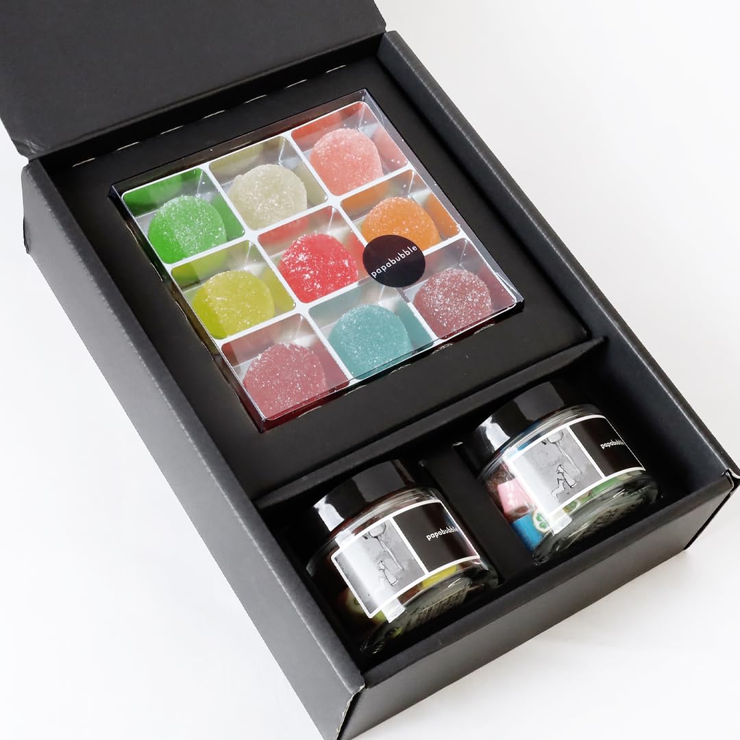 

[Papabubble] Premium Gift/Bubblets & Candy Set in Black Box