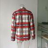 Autumn and Winter Women's Shirts Plaid Long Sleeve Shirt Flannel Tweed Jacket Tops