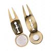 Hot Sale Magnetic Golf Divot Tool, Ball Marker Fork with Mark for Green Repair, Golf Accessory