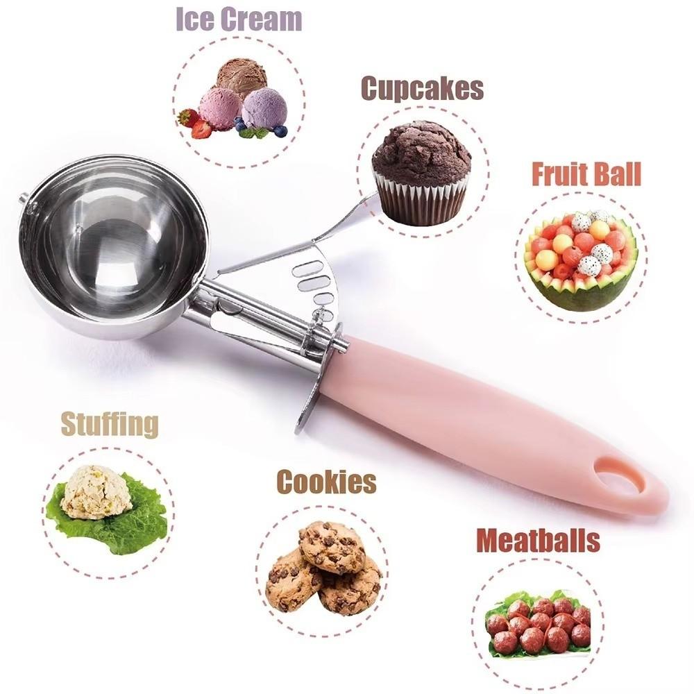 Multi-Function Ice Cream Scoop Stainless Steel Fruit Scoop New Snowball Maker  Kitchen Use