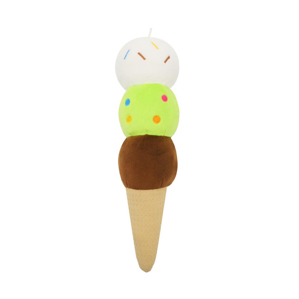 Creative Ice Cream Plush Massage Hammer Soft Stress Relief Toy For Home Office Relaxation