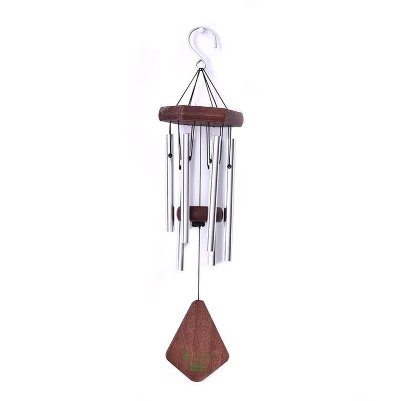 

[PL]Large Deep Tone Windchime Chapel Bells Wind Chimes Outdoor Garden Home Decor срібний