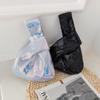 Glitter Sequin Handbag Solid Color Tote Bag Cute Knot Wrist Bag  Travel