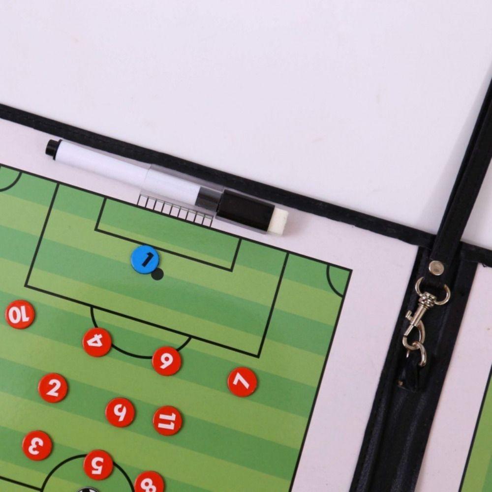 Magnetic Chess Football Strategy Tool PU Football Training Aid  Ideal for Technical Training