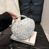 Floral Print Portable Makeup Bag with Large Capacity