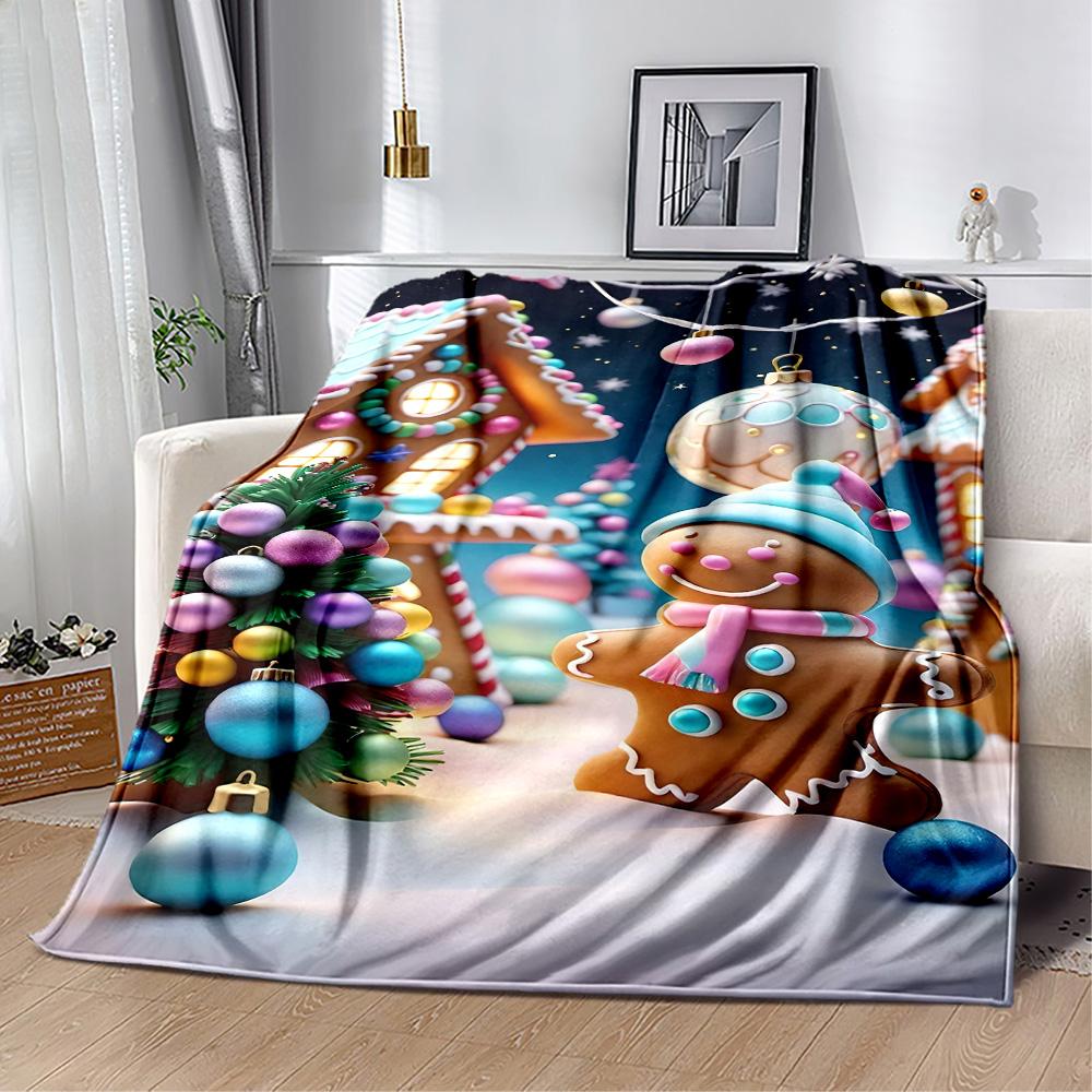 Christmas 168 Blanket Comfortable Suitable for Livingroom Sofa Seaside Four Seasons Multipurpose Stylish Decor Gifts For Family Or Friends