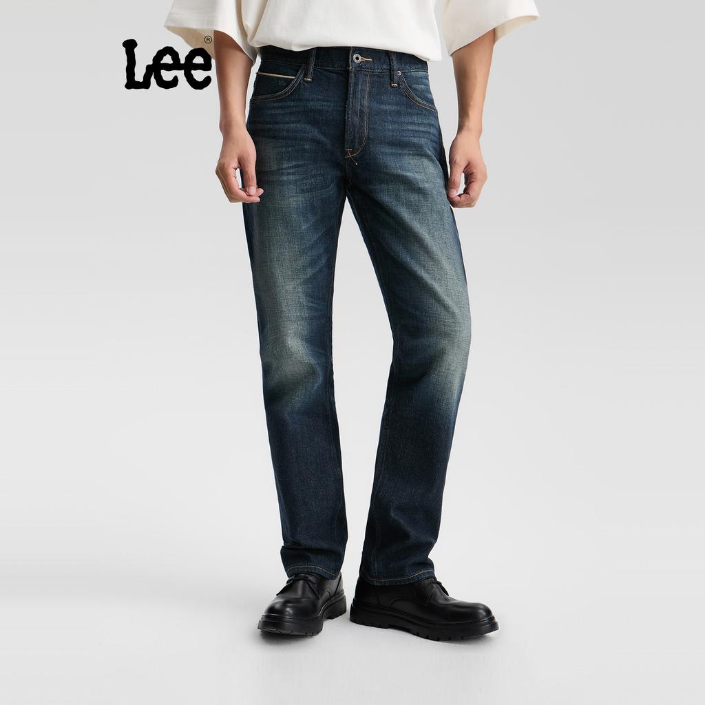 Lee Jeans Men's Dark Blue Moderate Straight Fit Pants LMB256726204563A09180