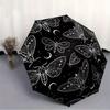 1pc Butterfly Night Automatic Open/close Umbrella, 8-Rib sturdy structure, Portable Travel Umbrella, Parties, Everyday Use, Outdoor Accessor
