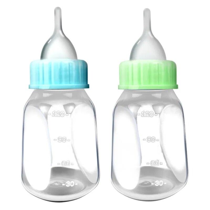 120ml Puppy Kitten Feeding Bottle Set Pet Dog Cat Bady Nursing Water Milk Feeder With Cleaning Brush Newborn Cat Drinking Bottle