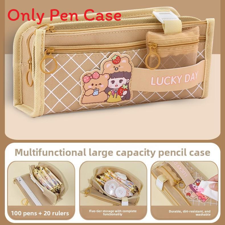Style Cute Girls Pencil Case With Large Capacity For School And Office Use
