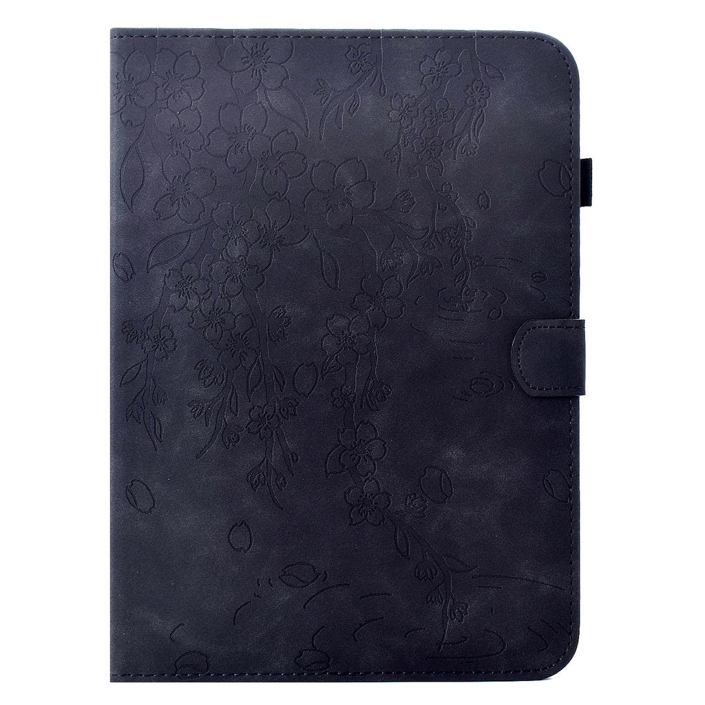 For Amazon Kindle Paperwhite (2024) Case Imprinted Plum Blossom Stand Card Slots Leather Tablet Cover with Auto Sleep/Wake