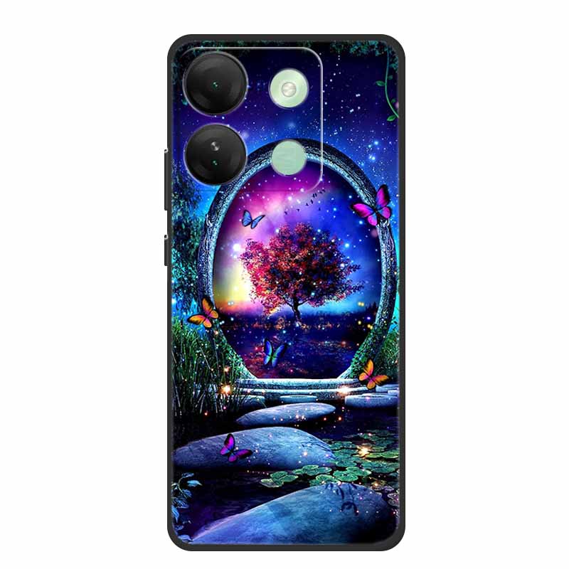 For Infinix Smart 7 HD Plus Case Black Silicone Soft Back Cover Case For Infinix Smart 7 Plus HD Phone Case Smart7 HD 7Plus Capa