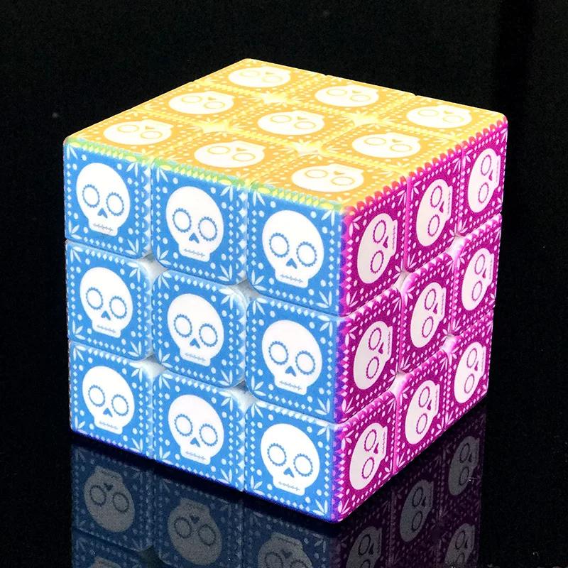 3X3X3 Skull&Bones Magic Cube Professional Speed Puzzle Children'S Fidget Gift Kids Educational Toy