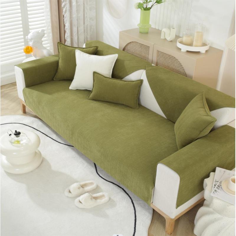 

Скандинавская подушка для дивана, универсальная нескользящая подушка для четырех сезонов, простой современный кожаный чехол на сиденье, подлокотник, спинка, чехол для полотенец, синель 70*70