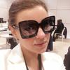 Fashion Trend Oversized Square Women's Sunglasses Daily Vacation Atmosphere Casual Accessories