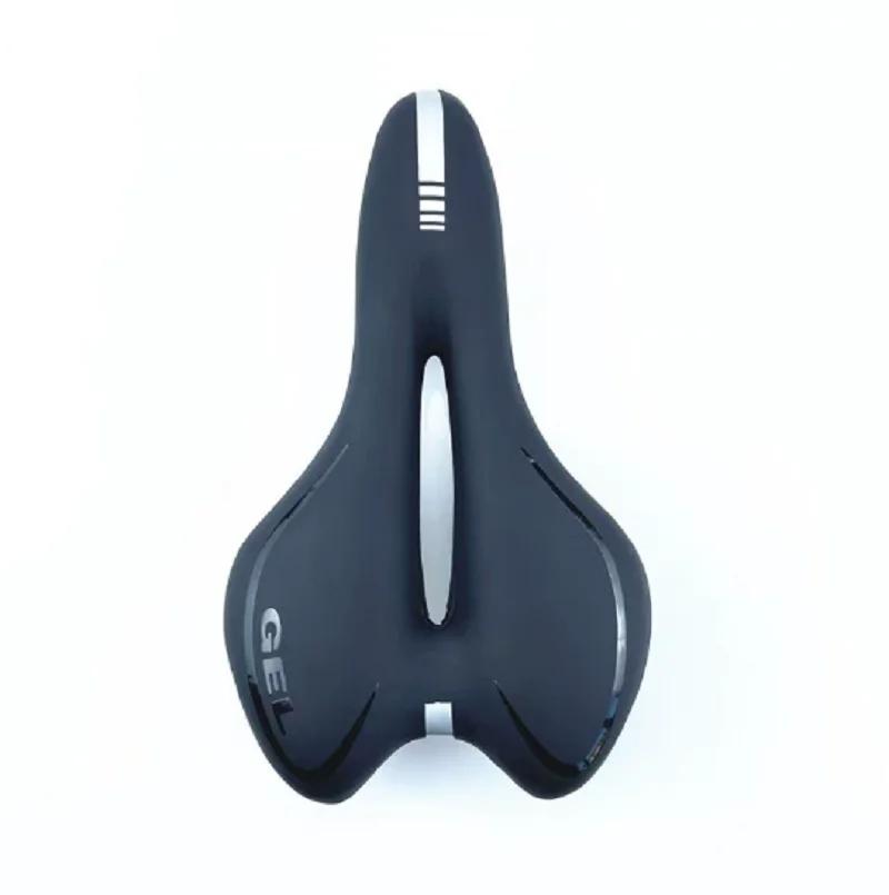 Comfortable Shockproof Pu Leather Surface Cycling Seat Sponge-Filled Gel Time Trial Bicycle Saddle For Enhanced Riding Experienc