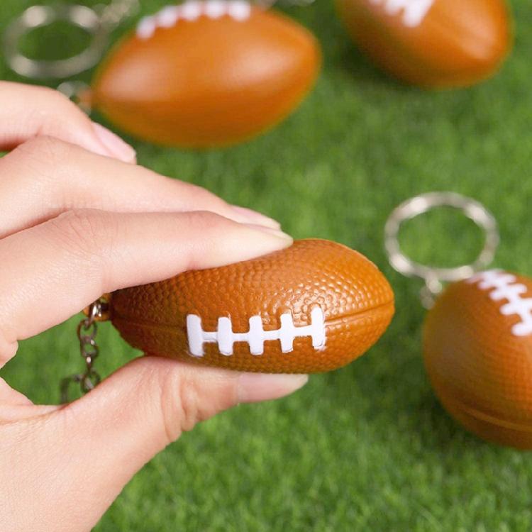 Trendy Basketball Keychains Stylish PU Sponge Pendant Keyrings Supplies for Party Favor and Sports Lovers Daily Use