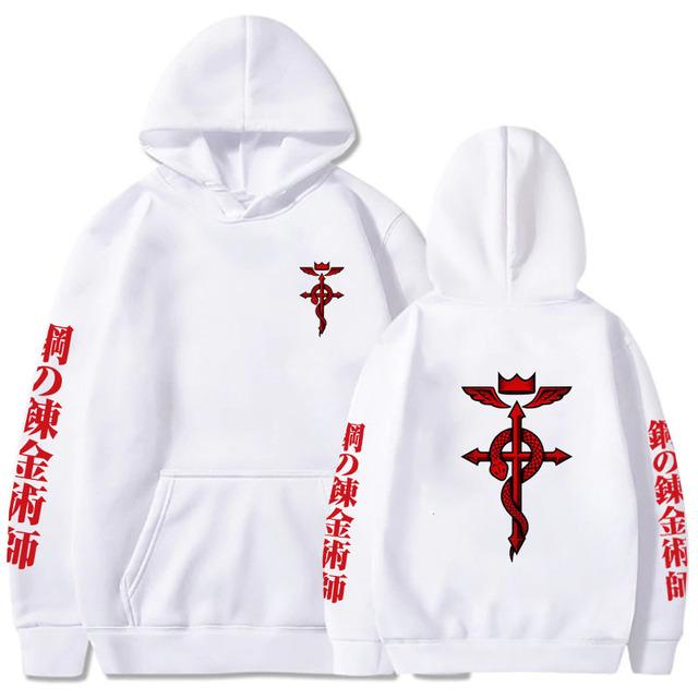 Fullmetal Alchemist Hot Anime Sweatshirt Casual Loose Zip Hoodie Women/Men Manga Pullovers Hip Hop Unisex Zipper Jackets