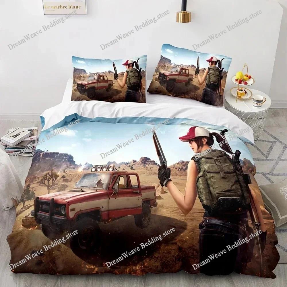 PUBG Bedding Set Single Twin Full Queen King Size Bed Set Adult Kid Bedroom Duvet Cover Sets 3D Print Game Bed Sheet Set