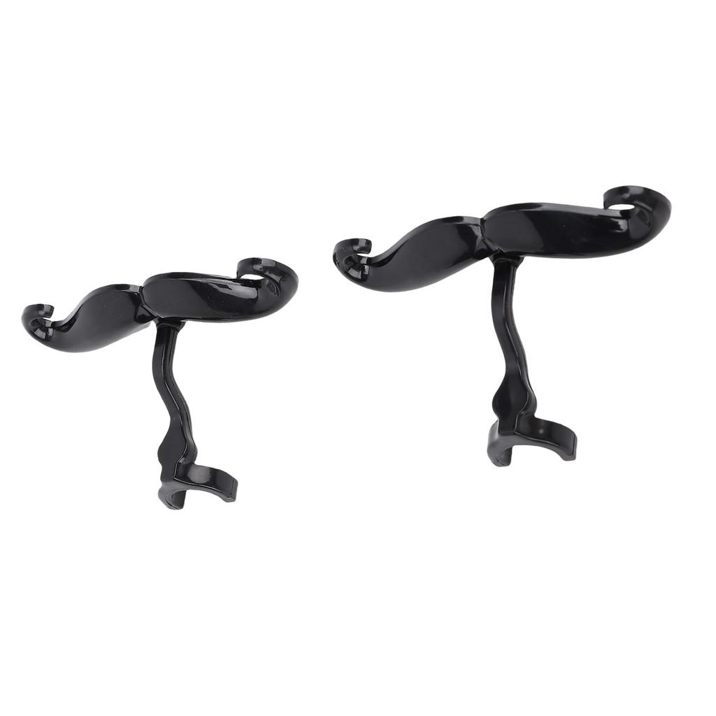 2 Pcs Trombone Clamp On Mustache Funny Plastic Euphonium Mouthpiece Mustache for Band Practices