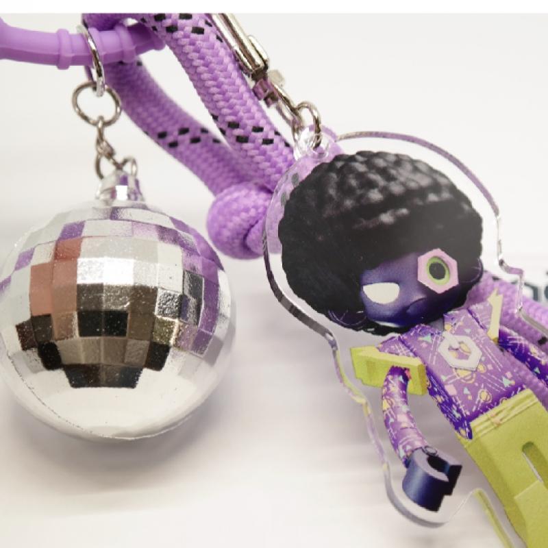Toggles 05 Disco Full Body Keyring